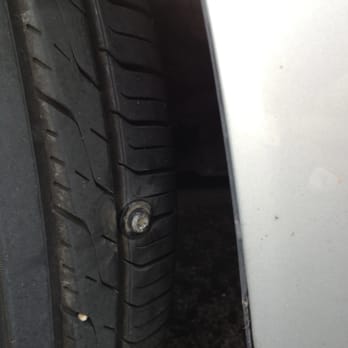 Jiffy Lube - The screw and washer puncturing my tire. - Auto Repair Near Me - Nashville, Tennessee Jiffy Lube - The screw and washer puncturing my tire. - Auto Repair Near Me - Nashville, Tennessee