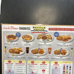 a menu for waffle house a menu for waffle house