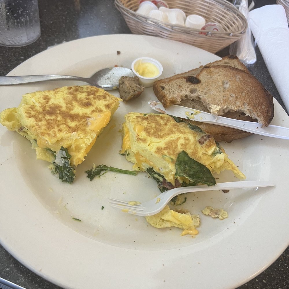 Thumbs Up Diner - The manger was cooking and the food was not that great '!!!! Eggs over cooked one strip bacon in omelette!!!!! - Breakfast & Brunch Near Me - Douglasville, Georgia Thumbs Up Diner - The manger was cooking and the food was not that great '!!!! Eggs over cooked one strip bacon in omelette!!!!! - Breakfast & Brunch Near Me - Douglasville, Georgia