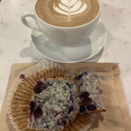 Blueberry Muffin and large Mocha Blueberry Muffin and large Mocha