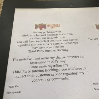 Atascadero Inn - Getting punished for booking through party. - Hotels Near Me - Atascadero, California Atascadero Inn - Getting punished for booking through party. - Hotels Near Me - Atascadero, California