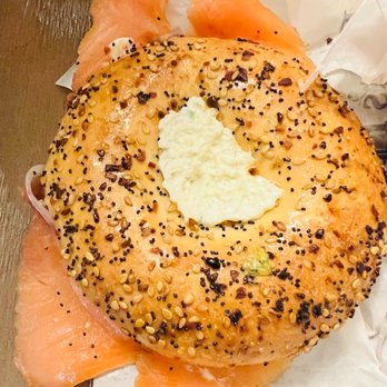 NY Bagel & Deli - a bagel with cheese and salmon - Breakfast & Brunch Near Me - Orlando, Florida NY Bagel & Deli - a bagel with cheese and salmon - Breakfast & Brunch Near Me - Orlando, Florida