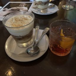Caramelized Banana Trifle and an Old Fashioned