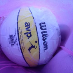 Canuck Sports Stuff - Comes in the light plastic bag and they pump up the ball for you on the spot