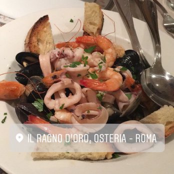 Il Ragno d'Oro - Hot seafood appetizer! Mussels, clams, shrimp, and calamari! - Italian Near Me - Rome, RM