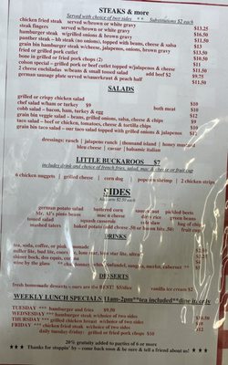 Menu photo 7 Grain Bin Cafe & Store Seguin, TX