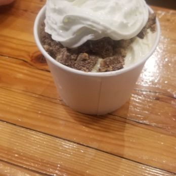 Black Bear Frozen Yogurt - Country vanilla with oreos, another layer of vanilla topped with reeses and whipped cream. - Ice Cream & Frozen Yogurt Near Me - Tacoma, Washington Black Bear Frozen Yogurt - Country vanilla with oreos, another layer of vanilla topped with reeses and whipped cream. - Ice Cream & Frozen Yogurt Near Me - Tacoma, Washington