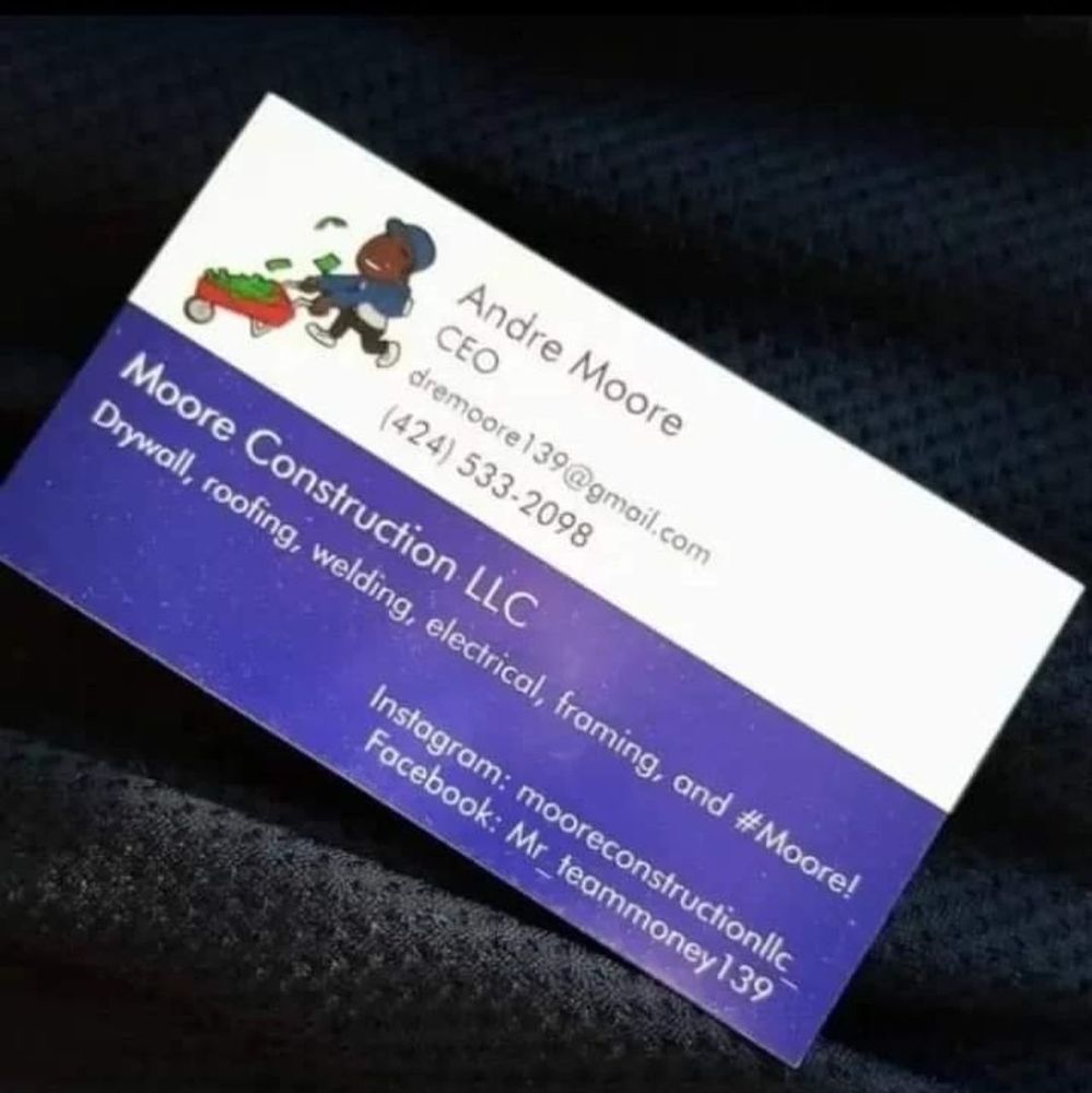 Slide of Moore Construction