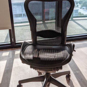 Beverly Hills Chairs - Refurbished armless Herman Miller Aeron chair. Packed in two pieces (back & base). Assembly: 4 screws to attach the back to base. Easy. - Office Equipment Near Me - Los Angeles, California Beverly Hills Chairs - Refurbished armless Herman Miller Aeron chair. Packed in two pieces (back & base). Assembly: 4 screws to attach the back to base. Easy. - Office Equipment Near Me - Los Angeles, California