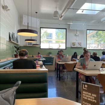 Lowertown Bar & Cafe - Cute booths at Lowertown Cafe & Bar - Coffee & Tea Near Me - Ann Arbor, Michigan