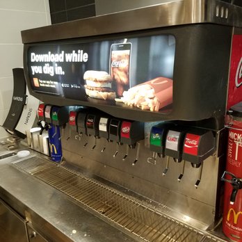 McDonald's - There's a grand selection of sodas here.  Sure, you can't pour hot chocolate out of this fountain, but it's made of metal. - Fast Food Near Me - Laughlin, Nevada