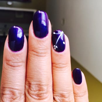 CN Nails & Spa - Deep purple gel manicure w/a nice simple design, just like I wanted!! Love it - Nail Salons Near Me - Torrance, California CN Nails & Spa - Deep purple gel manicure w/a nice simple design, just like I wanted!! Love it - Nail Salons Near Me - Torrance, California