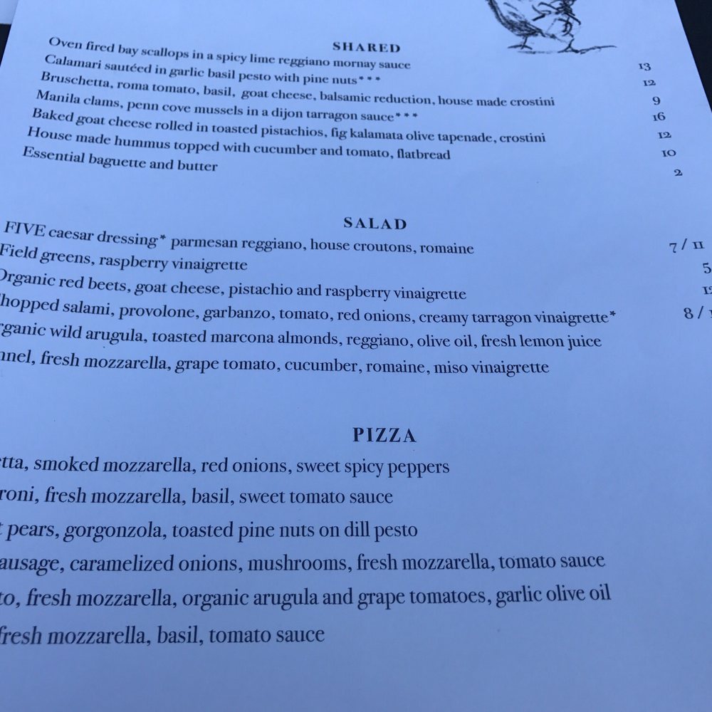 Five Restaurant Bistro - Dinner menu - Seafood Near Me - Edmonds, Washington Five Restaurant Bistro - Dinner menu - Seafood Near Me - Edmonds, Washington