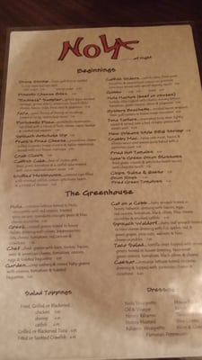 Menu photo 5 Nola Indianola, MS Menu photo 5 Nola Indianola, MS