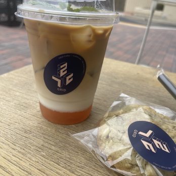 Grid Coffee - Grapefruit caffe latte - Coffee & Tea Near Me - Diamond Bar, California