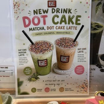 Febe Coffee - New Menu: Dot Cake Matcha and Latte - Coffee & Tea Near Me - Diamond Bar, California