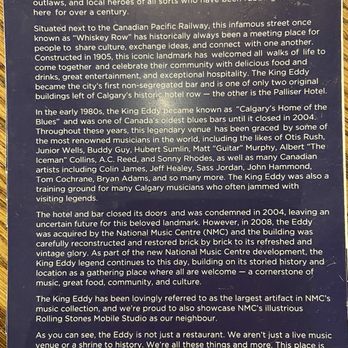 King Eddy - information about the history of the king eddy story - Canadian (New) Near Me - Calgary, Alberta King Eddy - information about the history of the king eddy story - Canadian (New) Near Me - Calgary, Alberta