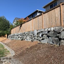 A nice built retaining wall with professional experience.