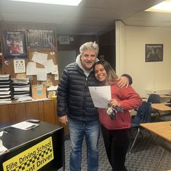 Elite Driving School and Driver Testing - Instructor w my daughter