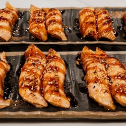 Motto Motto Revolving Sushi Bar - Seared Salmon Nigiri