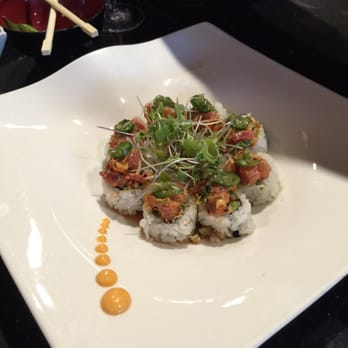 Sushi Fever - One of Mike's custom spicy rolls - the flavors are amazing, the heat compliments the overall taste expertly. - Japanese Near Me - Cedar Park, Texas