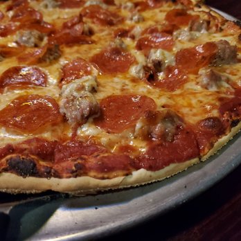 Faye's Pizza - a pepperoni and sausage pizza - Pizza Near Me - Sheboygan, Wisconsin