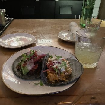 Chulita - Barbacoa and Chicken Tinga Tacos on Blue Corn - Mexican Near Me - Venice, California Chulita - Barbacoa and Chicken Tinga Tacos on Blue Corn - Mexican Near Me - Venice, California