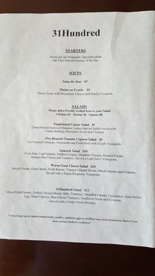 Menu photo 3 31 Hundred Toledo, OH