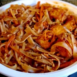 Hunan J Restaurant - Tofu pad thai (take out)