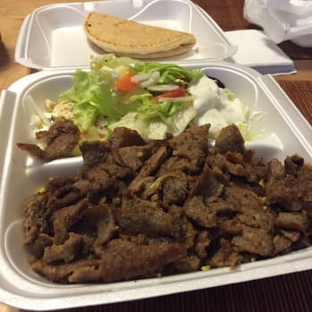 Gyros Grill - Gyro combination plate. Rice underneath the lamb as well. - Greek Near Me - Bloomington, Minnesota