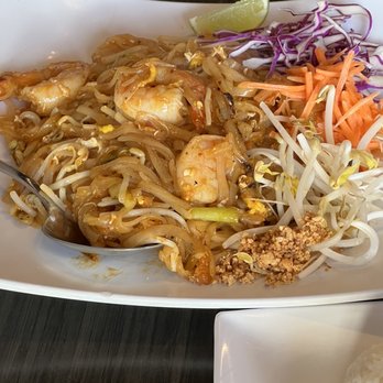Thai Thyme - 37. Pad Thai Noodles with Shrimp - Thai Near Me - Monrovia, California Thai Thyme - 37. Pad Thai Noodles with Shrimp - Thai Near Me - Monrovia, California