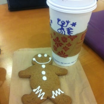 Peet's Coffee - Peppermint Hot Chocolate and Gingerbread Man - Coffee & Tea Near Me - San Mateo, California