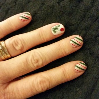 Orchard Nails - I love my Christmas nails that Hilary did for me she is the best - Nail Salons Near Me - Corona, California