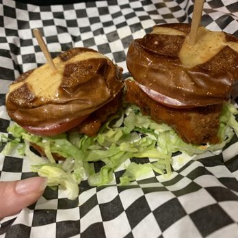 Raging Cider and Mead Co - Buffalo "chicken" sliders from Harmless Eats - Cideries Near Me - San Marcos, California Raging Cider and Mead Co - Buffalo "chicken" sliders from Harmless Eats - Cideries Near Me - San Marcos, California