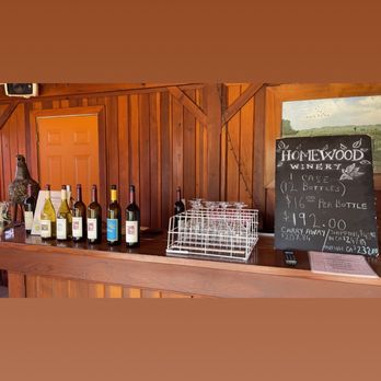 Homewood Winery - a bar with bottles of wine - Wineries Near Me - Sonoma, California Homewood Winery - a bar with bottles of wine - Wineries Near Me - Sonoma, California