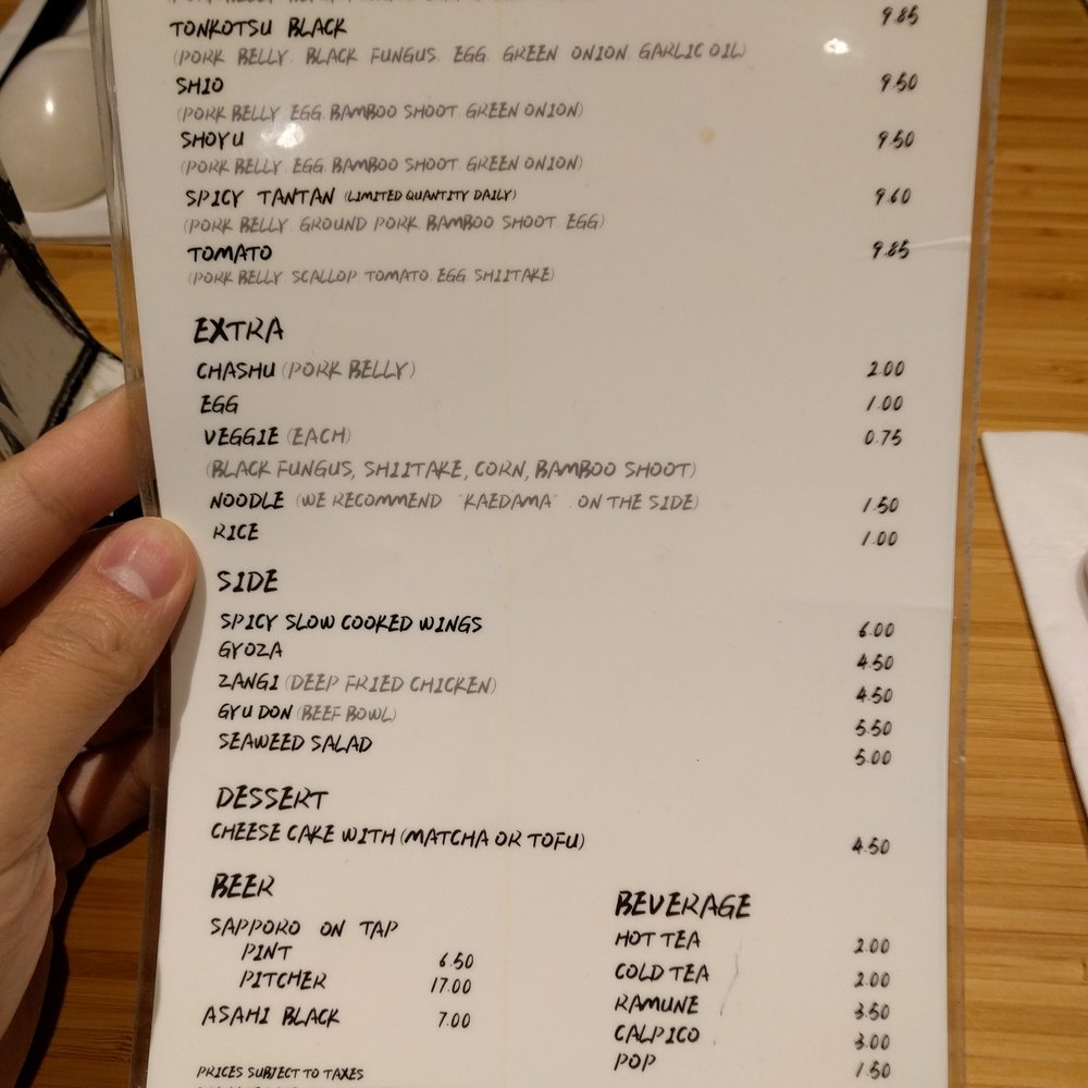Sansotei Ramen - Menu for reference - Japanese Near Me - Markham, Ontario Sansotei Ramen - Menu for reference - Japanese Near Me - Markham, Ontario