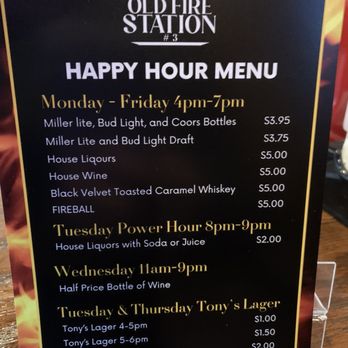 The Old Fire Station #3 -  the menu - Mediterranean Near Me - Fairfax, Virginia
