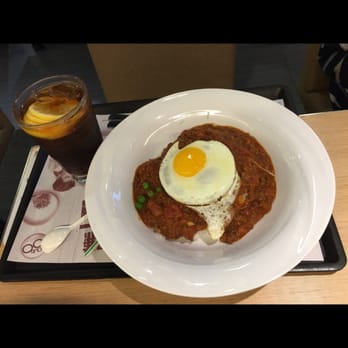 大家樂 - Minced meat with sunny side up egg over rice ($5) lemon ice tea. - Fast Food Near Me - Hong Kong, HK