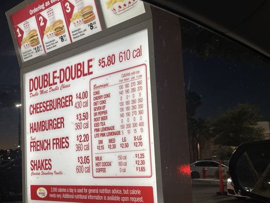 Menu photo 1 In-N-Out Burgers Henderson, NV Menu photo 1 In-N-Out Burgers Henderson, NV
