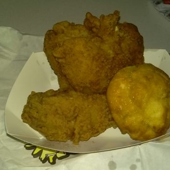 Krispy Krunchy Chicken - 2-piece dark with a leg and thigh, plus a honey biscuit - Chicken Shop Near Me - Hayward, California Krispy Krunchy Chicken - 2-piece dark with a leg and thigh, plus a honey biscuit - Chicken Shop Near Me - Hayward, California