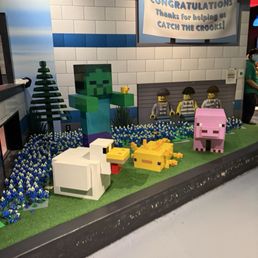 Minecraft Lego exhibit