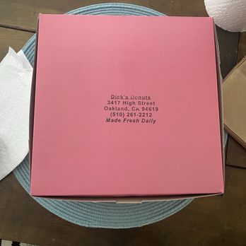 Dick's Donuts - Luv the pink boxes - Donuts Near Me - Oakland, California