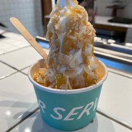 Soft Serve #2 - vanilla, pineapple, coconut and caramel