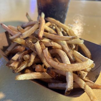 Kelly’s Coastal Cabana - Fries!  Yum, love shoestrings. - Burgers Near Me - Mandeville, Louisiana