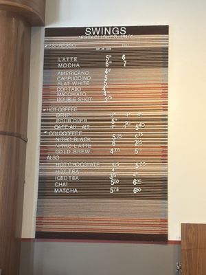 Menu photo 1 Swings Coffee Washington, DC, DC Menu photo 1 Swings Coffee Washington, DC, DC