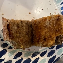 No cheese just cardboard tasting bread