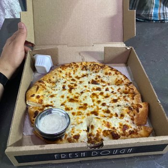 Zio Al's Pizza & Pasta - That's not cheese sticks. That's a pizza! - Pizza Near Me - Dallas, Texas