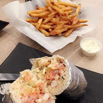 Fish's Wild - Shrimp wrap, fries, and tilapia plate. - Seafood Near Me - San Jose, California Fish's Wild - Shrimp wrap, fries, and tilapia plate. - Seafood Near Me - San Jose, California