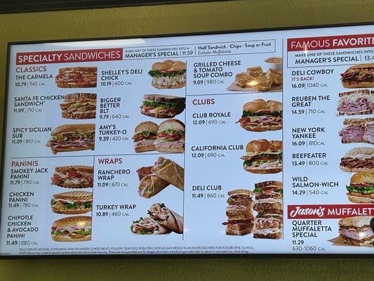 Menu photo 2 Jason's Deli Albuquerque, NM
