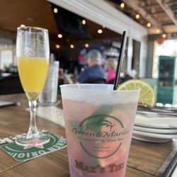Green Marlin Restaurant And Bar - Strawberry Mojito and Mimosa